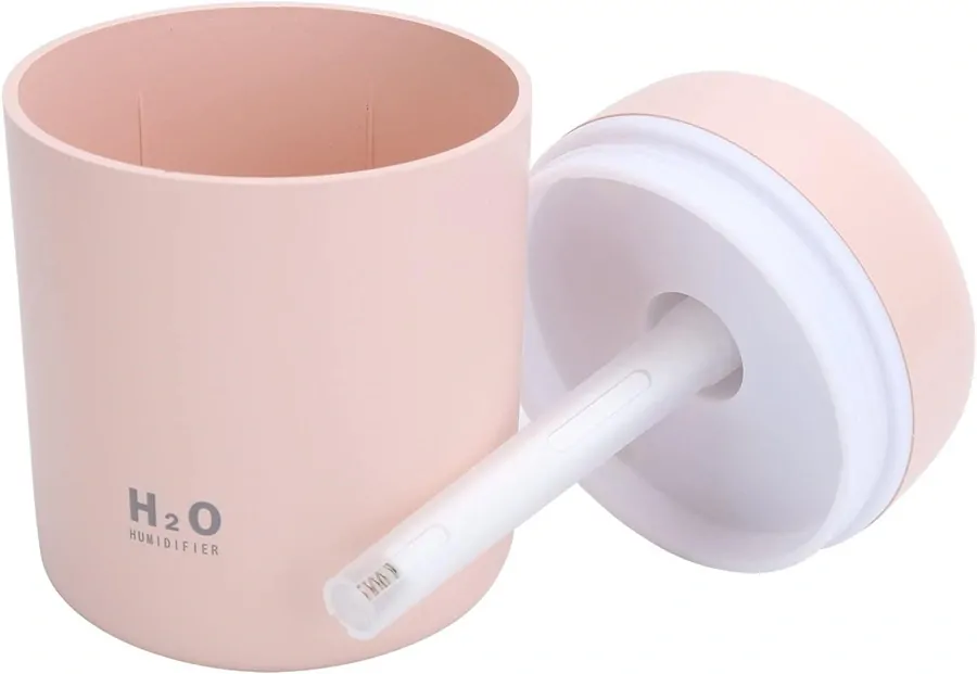 Zvlhčovač vzduchu a aroma difuzér H2O Humidifier USB - růžový