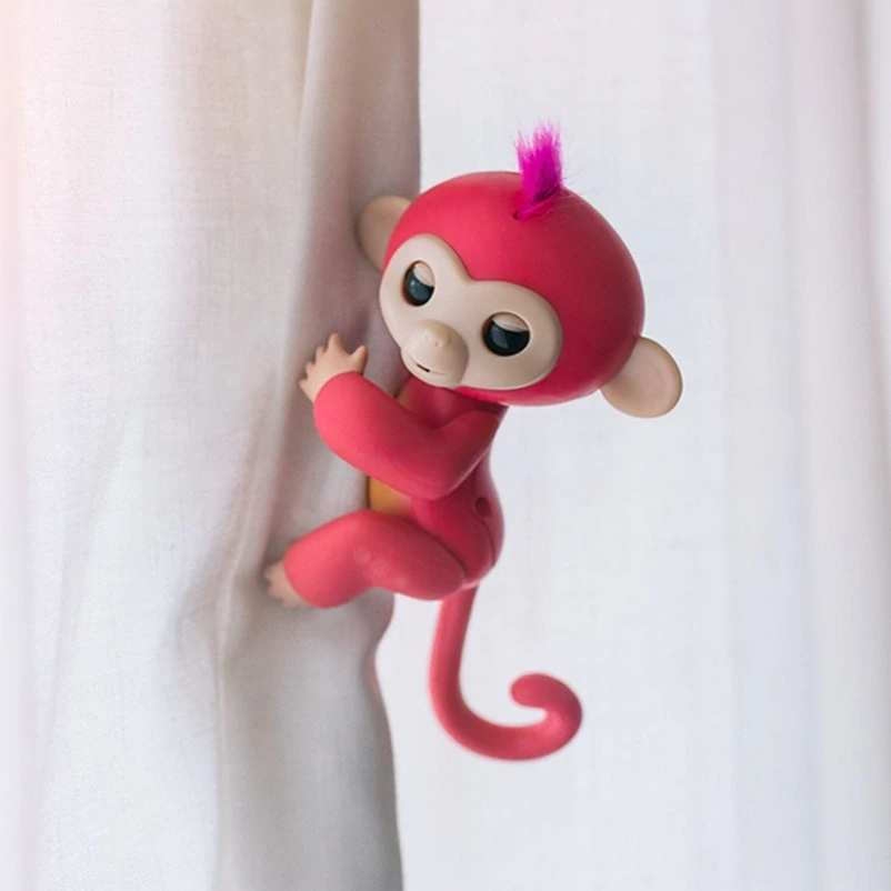 Interaktivní zábavná opička Happy Monkey - červená
