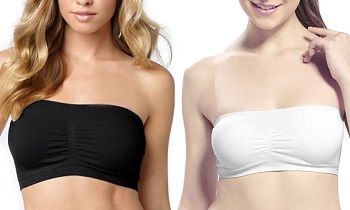 Podprsenka Padded Seamless Bra vel. XL - černá/bílá