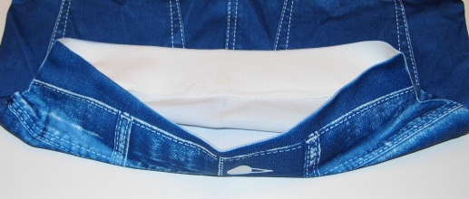 Zeštíhlující sukně Trim Slim Skirt Jeans - modrá