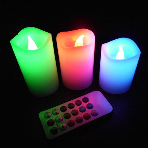 3x LED svíčka na dálkové ovládání Candles