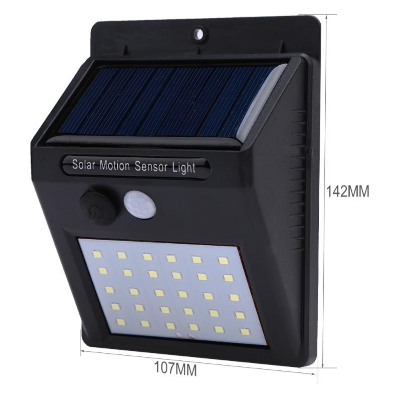 Solární 30 LED svítilna s detekci pohybu