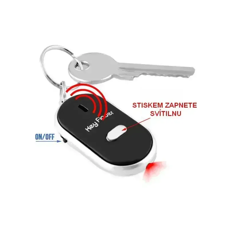 Hledač klíčů Key Finder Modern - černý