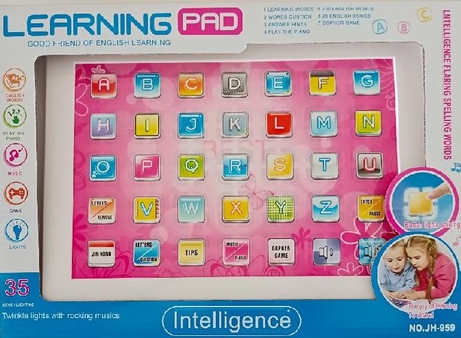 Chytrý vzdělávací tablet pro děti Learning Pad - růžový