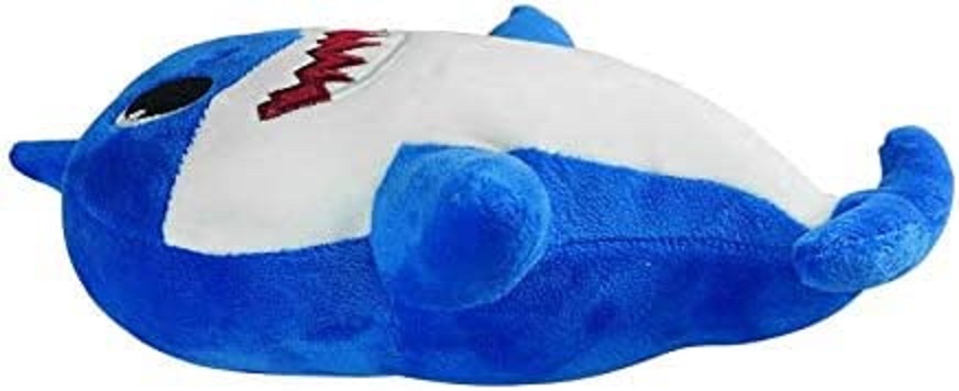 Plyšová hračka žralok Baby Shark se zvukem - modrý