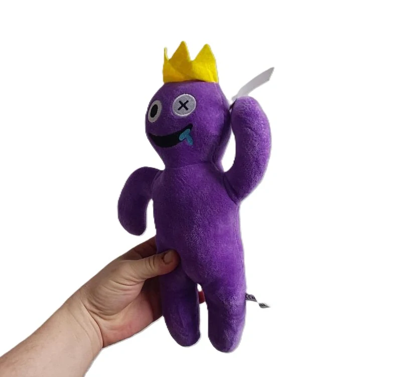 Plyšová hračka Rainbow Roblox Friends - fialový s korunkou