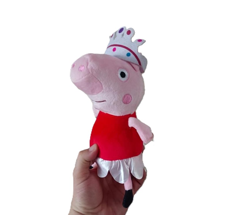 Plyšová hračka prasátko Peppa Pig s korunkou