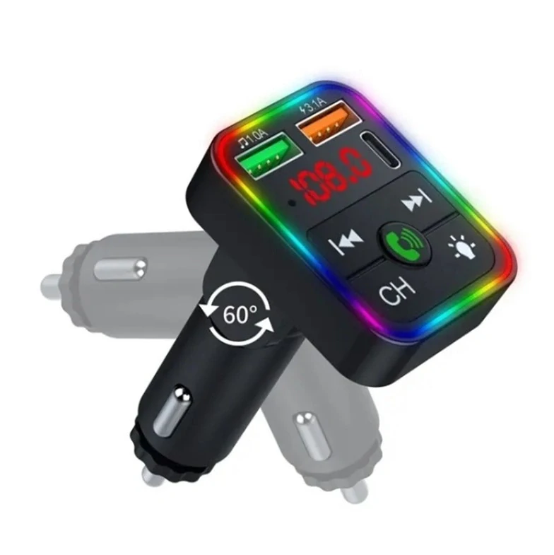 FM Transmitér do auta Car P2 Ambient - USB, Bluetooth, MP3