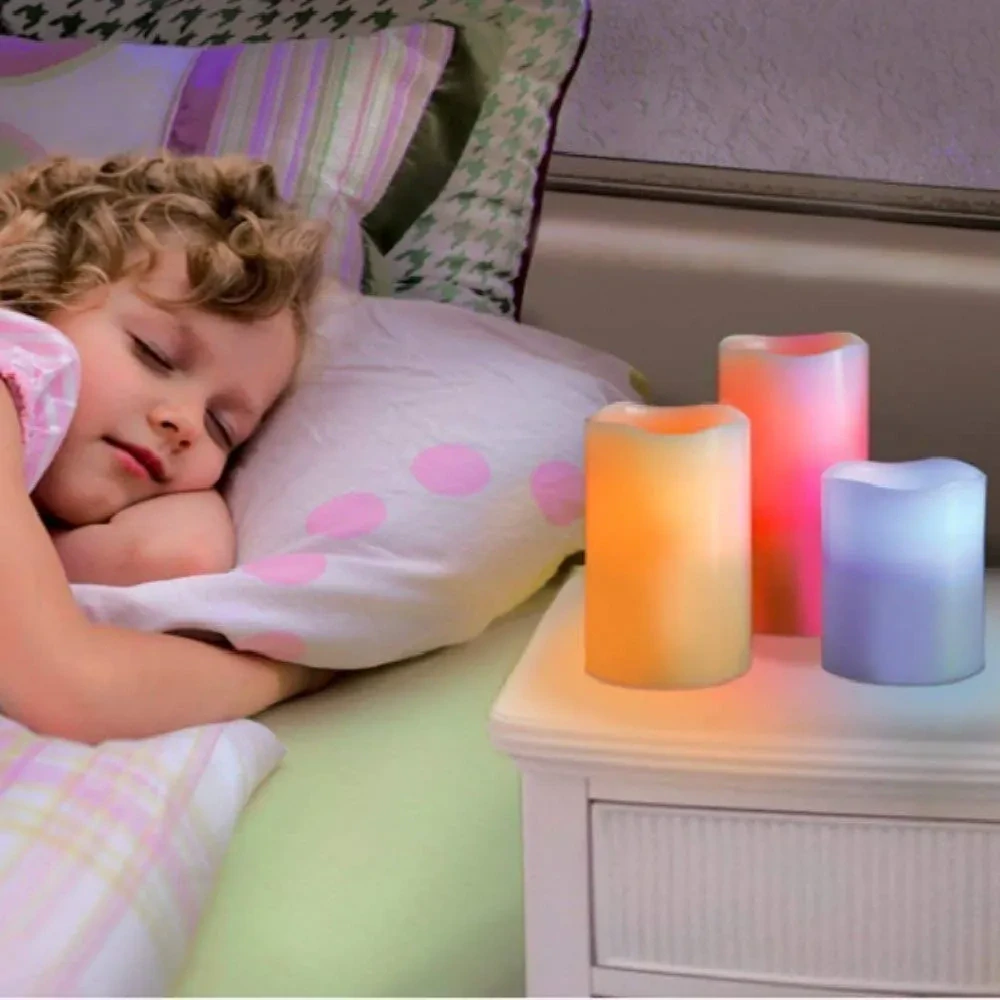 3x LED svíčka na dálkové ovládání Candles