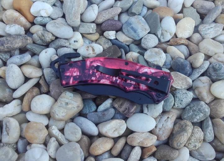 Nůž sklápěcí Elfmonkey 007 - červený/černý