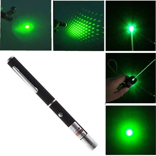 Ukazovátko zelený laser 5v1 Black - Green Laser Pointer černý