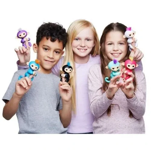 Interaktivní zábavná opička Happy Monkey - červená