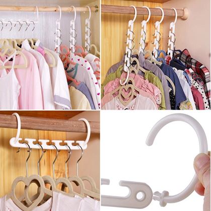 Úsporný věšák na ramínka 8 kusů Wonder Hanger
