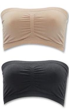 Podprsenka Padded Seamless Bra vel. XL - černá/bílá
