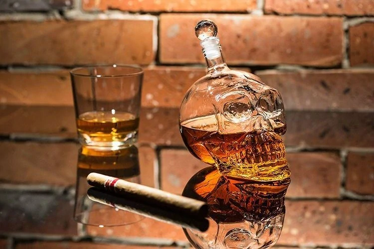 4L 600070 Karafa křišťálová lebka 400 ml