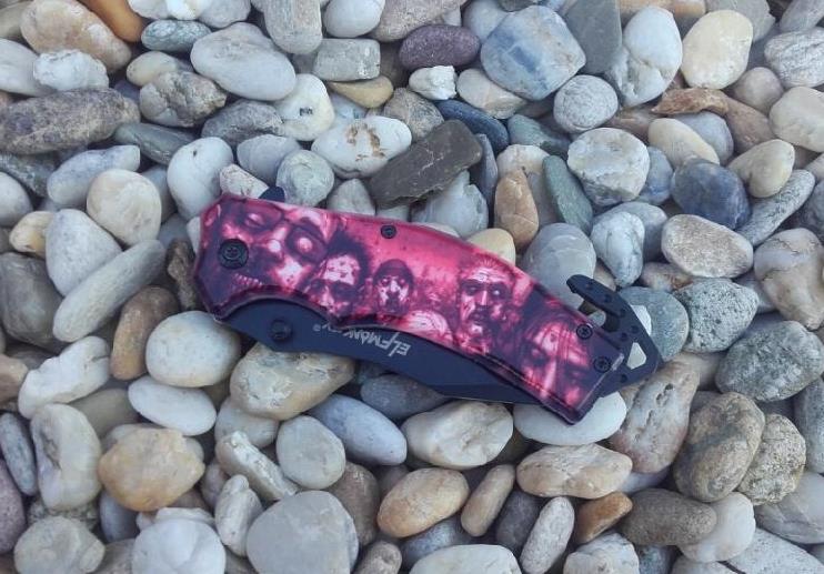 Nůž sklápěcí Elfmonkey 007 - červený/černý