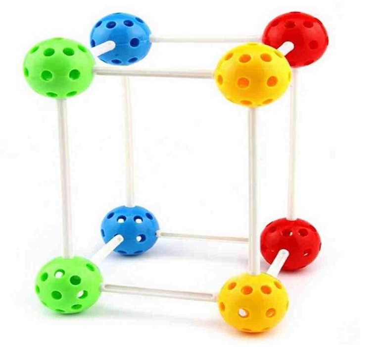 Konstrukční bloky 3D koule - 60 kusů
