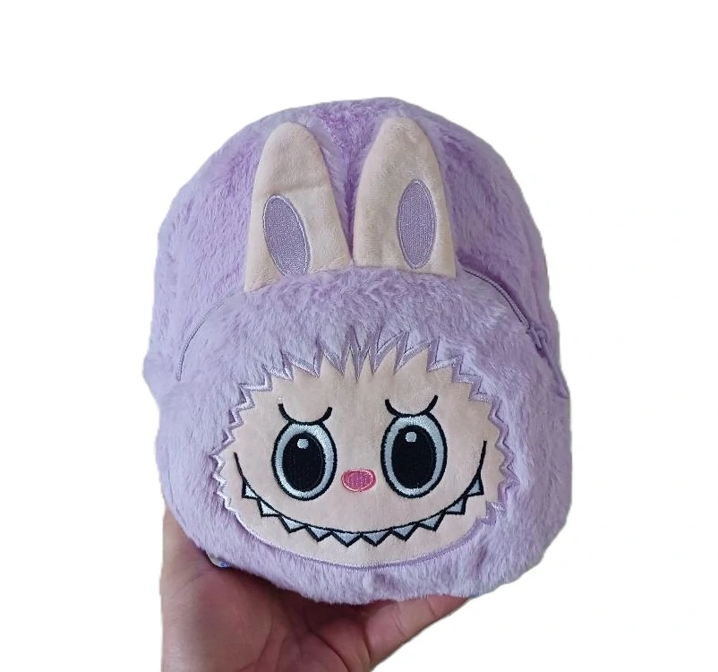 Plyšová hračka batůžek Labubu 26cm - fialový