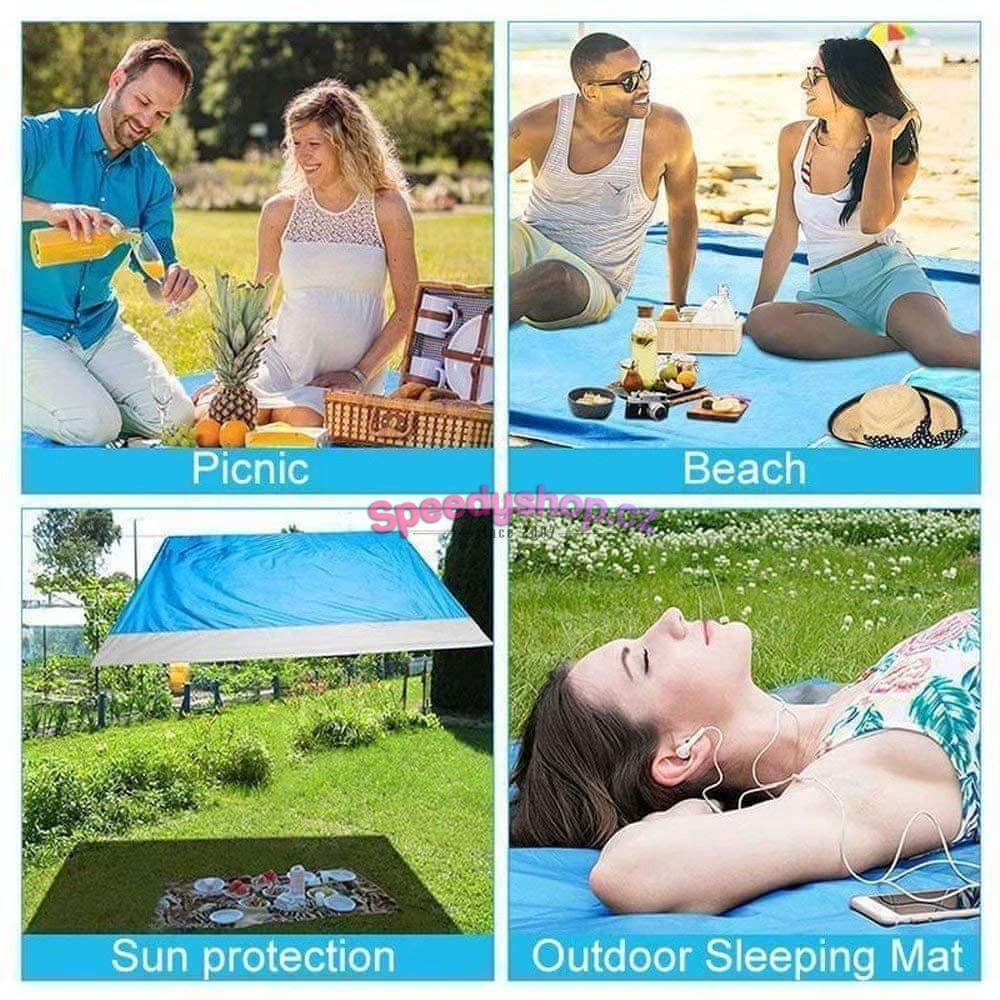 Magická podložka na pláž - zelená