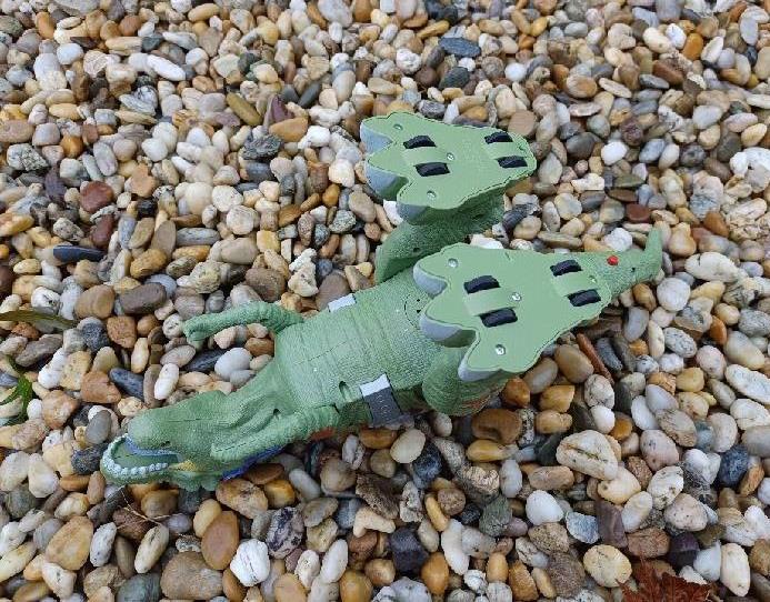 Chodící dinosaurus T-Rex s efekty zelený - skladem poslední 1 kus!