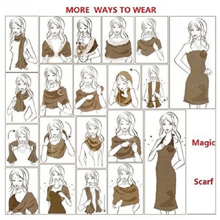 Magická šála Amazing Scarf - černá
