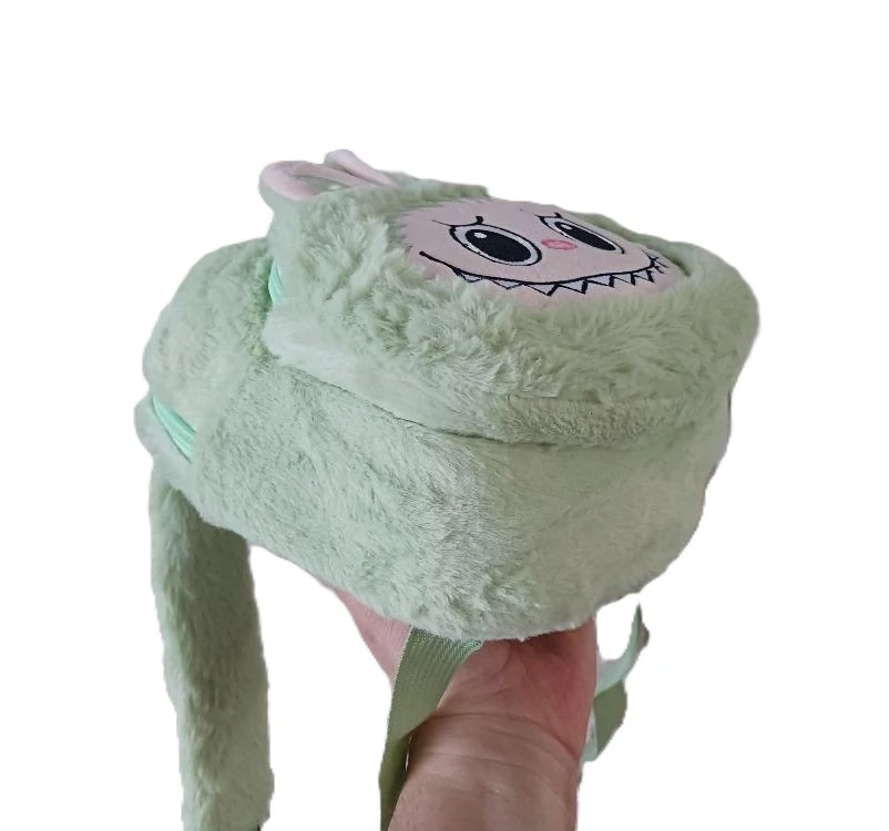 Plyšová hračka batůžek Labubu 26cm - zelený
